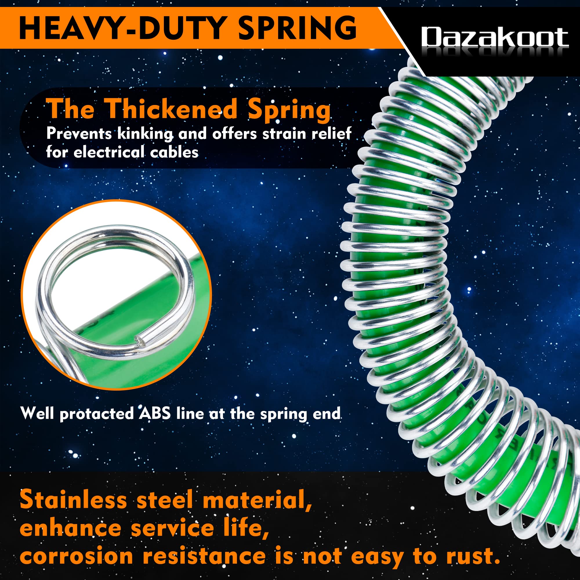 Dazakoot durable ABS cord reel showing rugged construction
