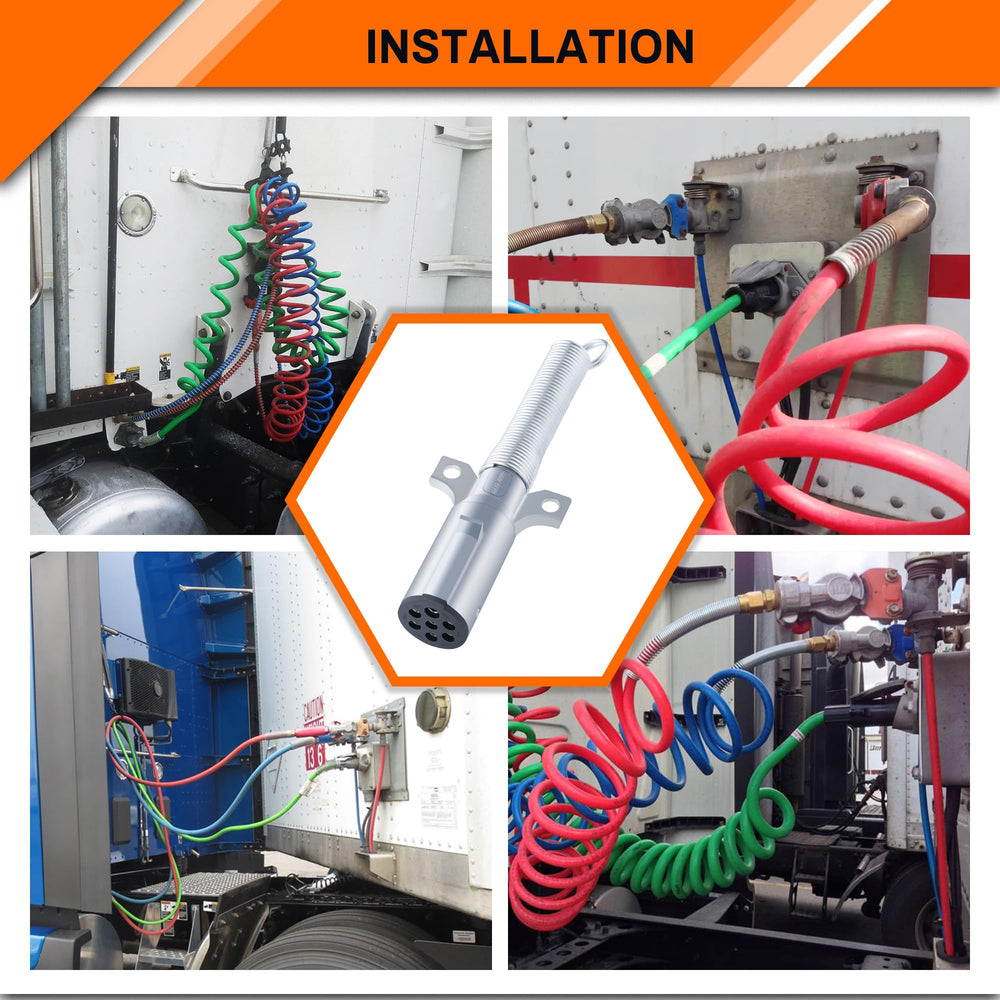 Dazakoot easy-install 7-way wiring enables quick towing system setup.