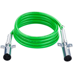 Dazakoot seven-way ABS cord coiled in green for reliable trailer power