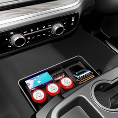 DAZANZAN console organizer tray for Silverado, front view, keeps essentials within reach.