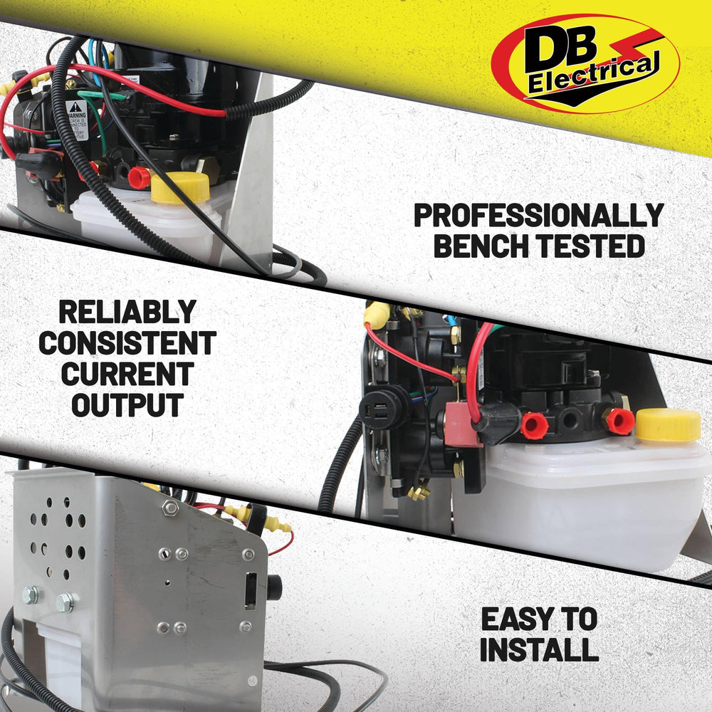 DB Electrical 430-22152 trim motor label surface shows OEM-replacement credibility.