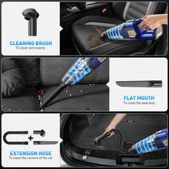 DBHAL vacuum featuring 6000mAh battery for extended sessions