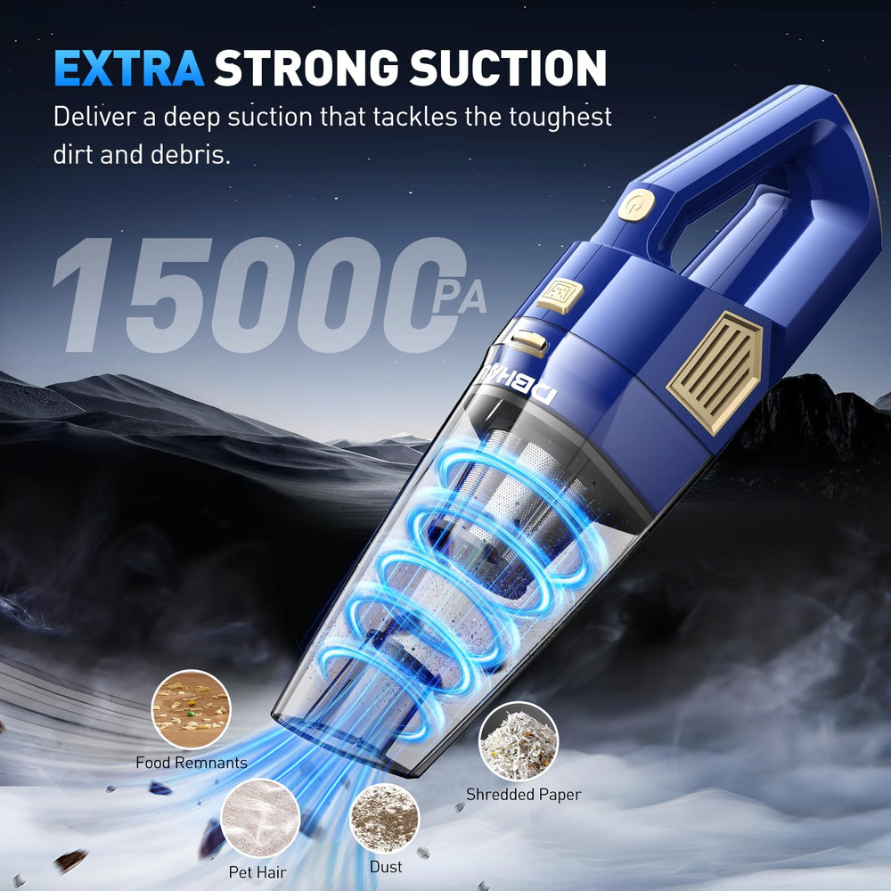 DBHAL vacuum with multi-accessories set for versatile cleaning