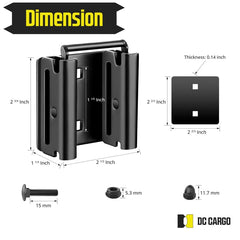 DC Cargo E-Track Connector steel-durability highlights heavy-duty construction for demanding transport.