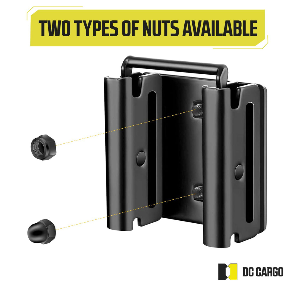 DC Cargo E-Track Connector with hardware-included simplifies quick installation for trailers and trucks.