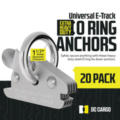 DC Cargo Mall 20-pack steel O-ring for reliable trailer tie-downs