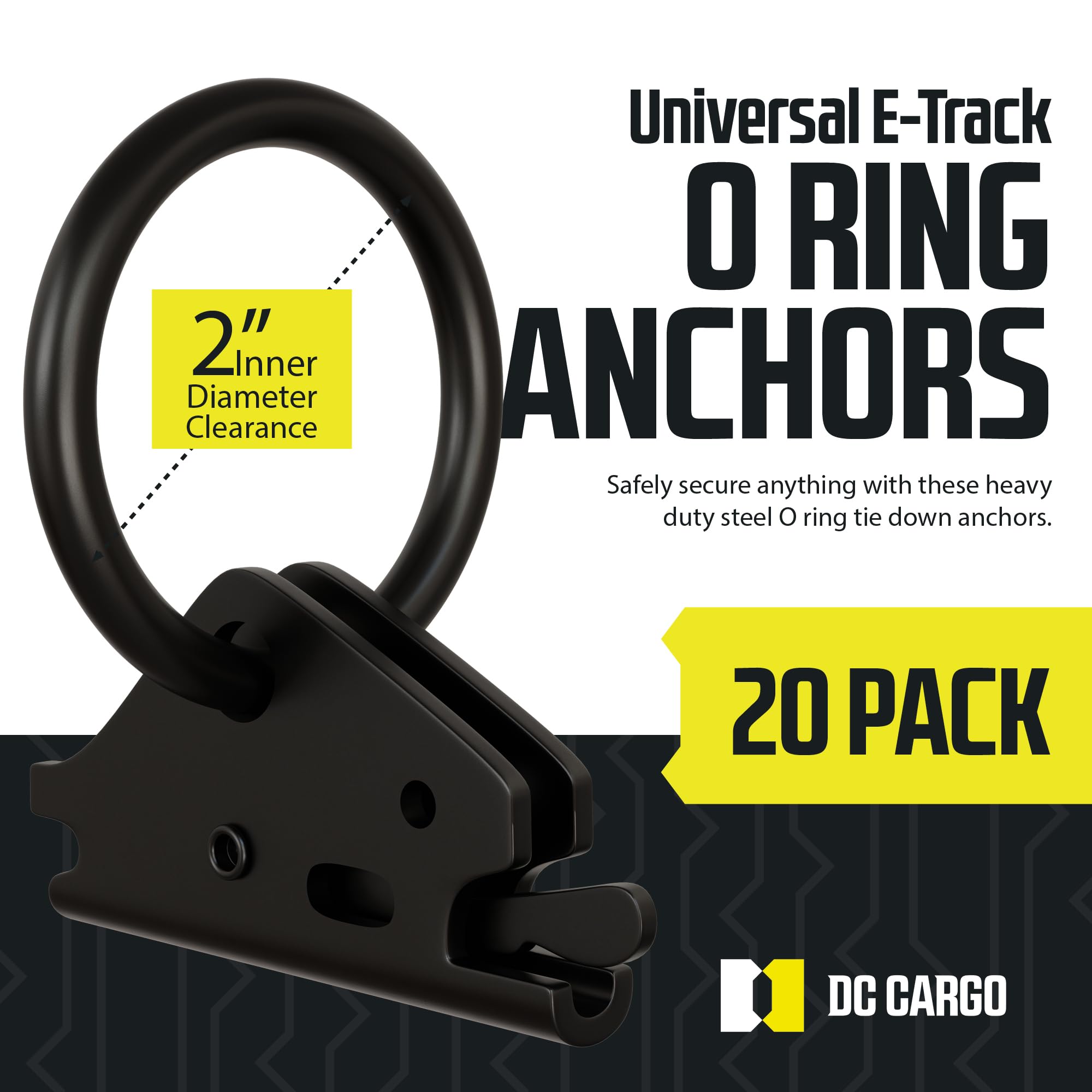 DC Cargo Mall E-Track installation showing quick fit with spring fitting.