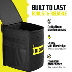 Removable liner makes quick cleanup easy for the DC Cargo Mall bin.