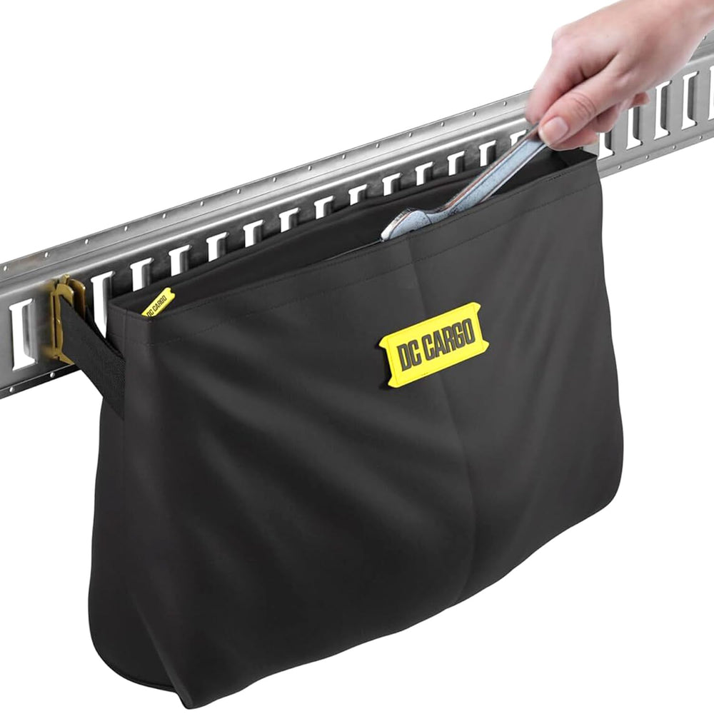DC Cargo Mall E-Track storage bag front view with durable zipper for quick access.