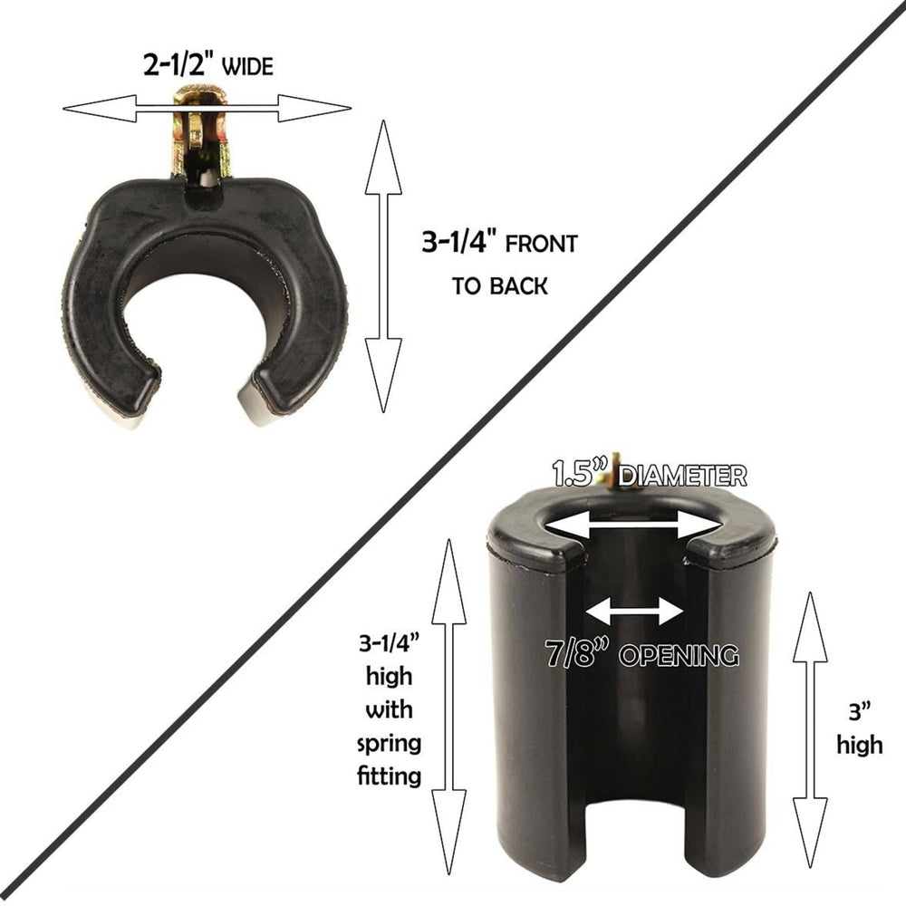 DC Cargo Mall E-Track holder close-up shows 7/8-inch opening for versatile tools