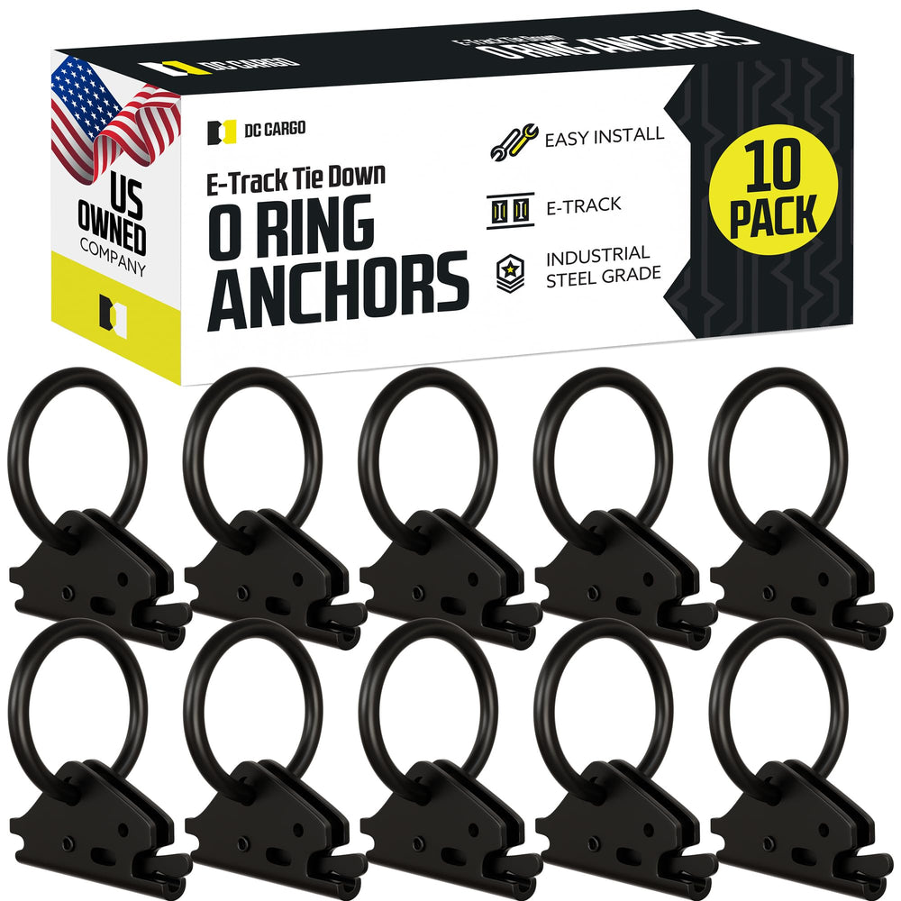 DC Cargo Mall heavy-duty steel O-ring pack 10 for secure cargo tie-downs.