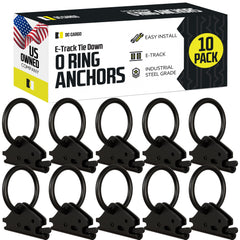 DC Cargo Mall heavy-duty steel O-ring pack 10 for secure cargo tie-downs.
