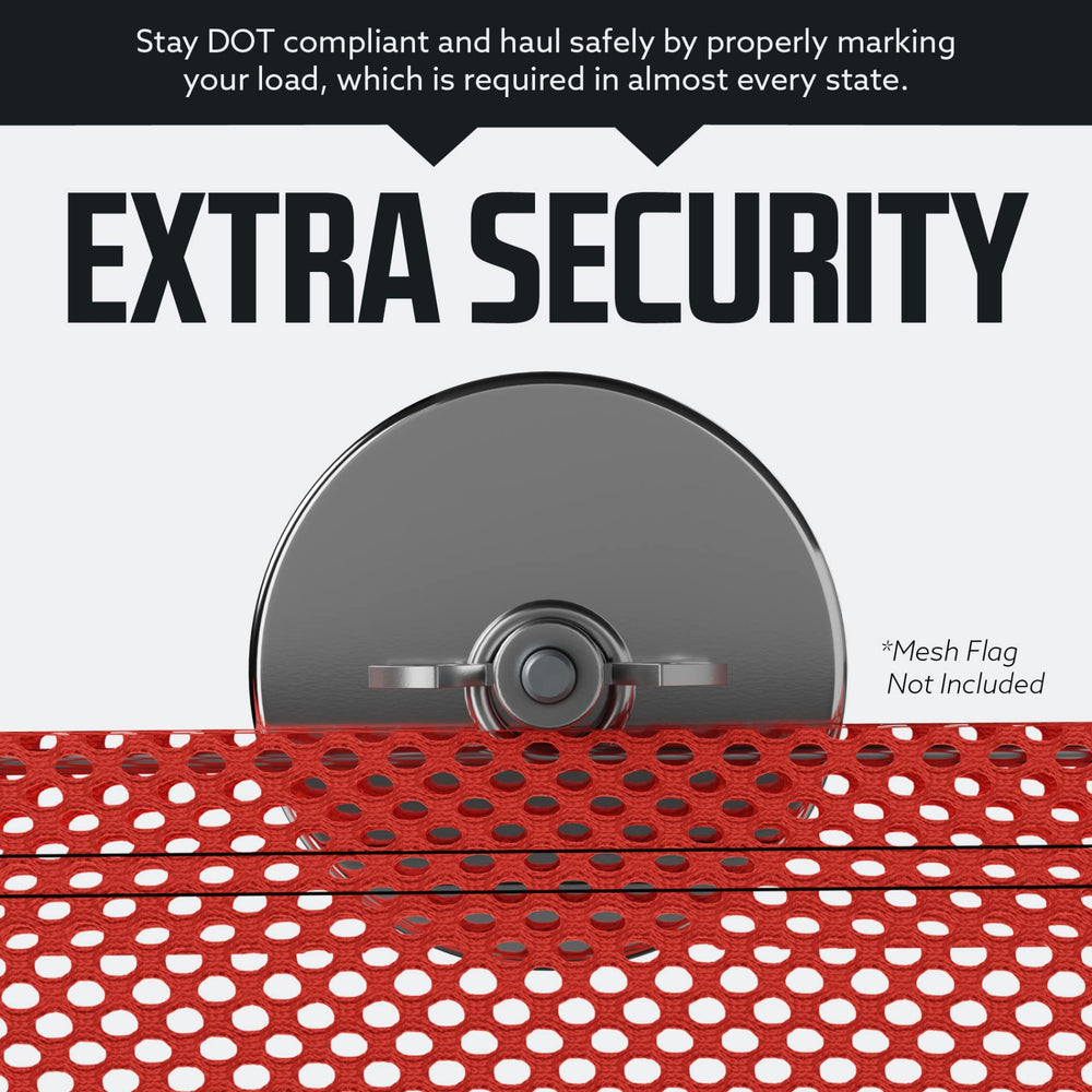 DC Cargo Mall high-visibility truck magnet makes wide loads easier to spot.