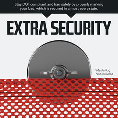 DC Cargo Mall high-visibility truck magnet makes wide loads easier to spot.