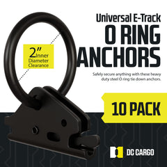 O-ring in E-track slot demonstrates easy installation.
