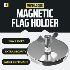 DC Cargo Mall oversize load flag magnet boosts visibility for large transports.