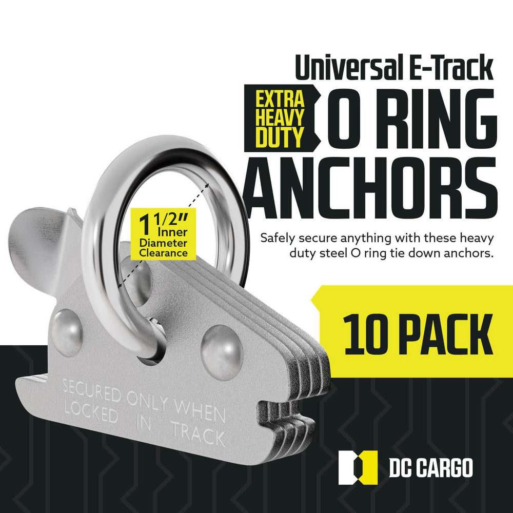 DC Cargo Mall steel O-Ring with 6000 lb break strength supports demanding loads.