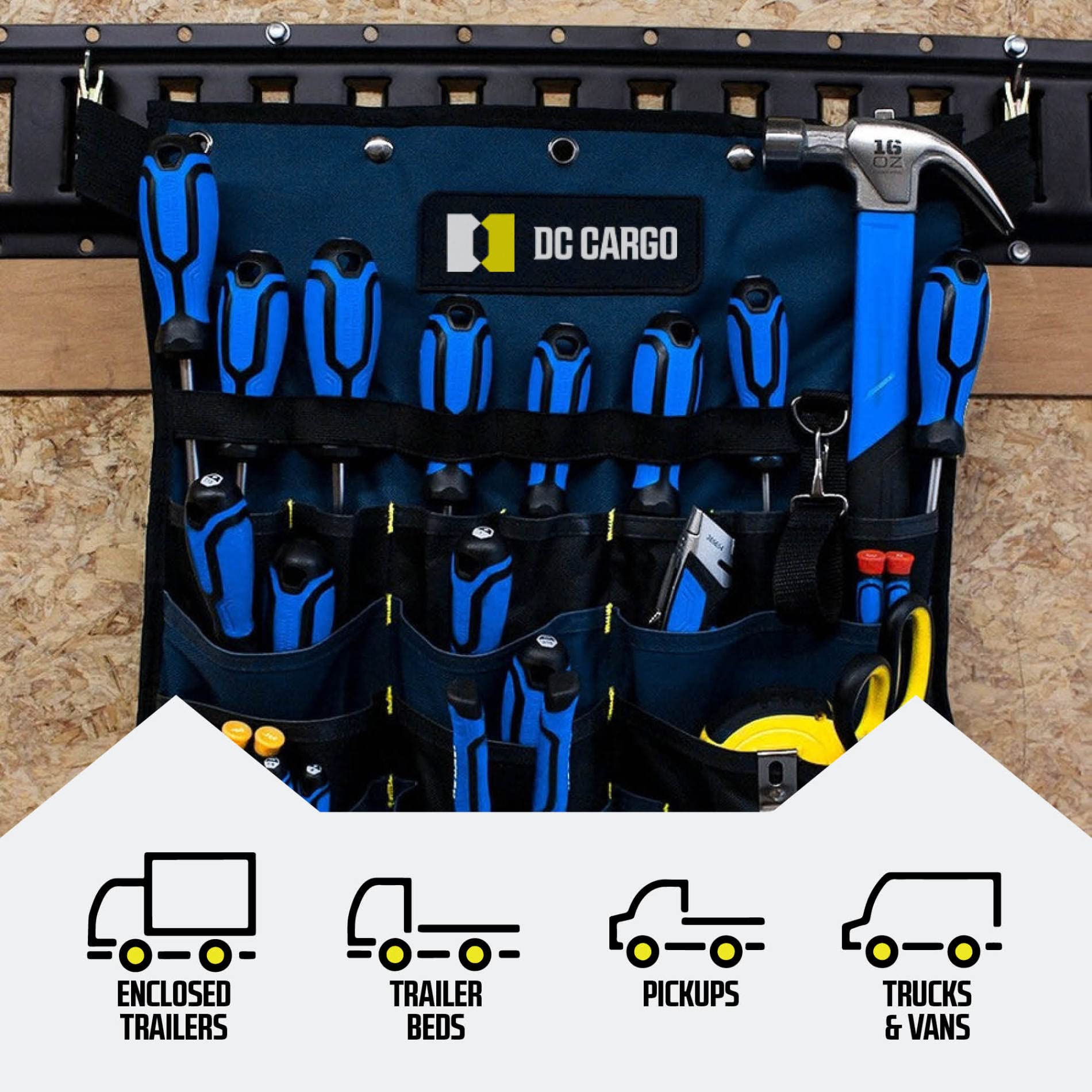 DC Cargo Mall powder-coated finish resists weather, scratches, and dents