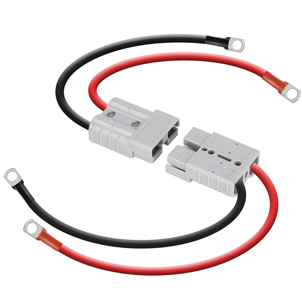DC HOUSE 50A quick connector close-up showing durable contacts for reliable charging.