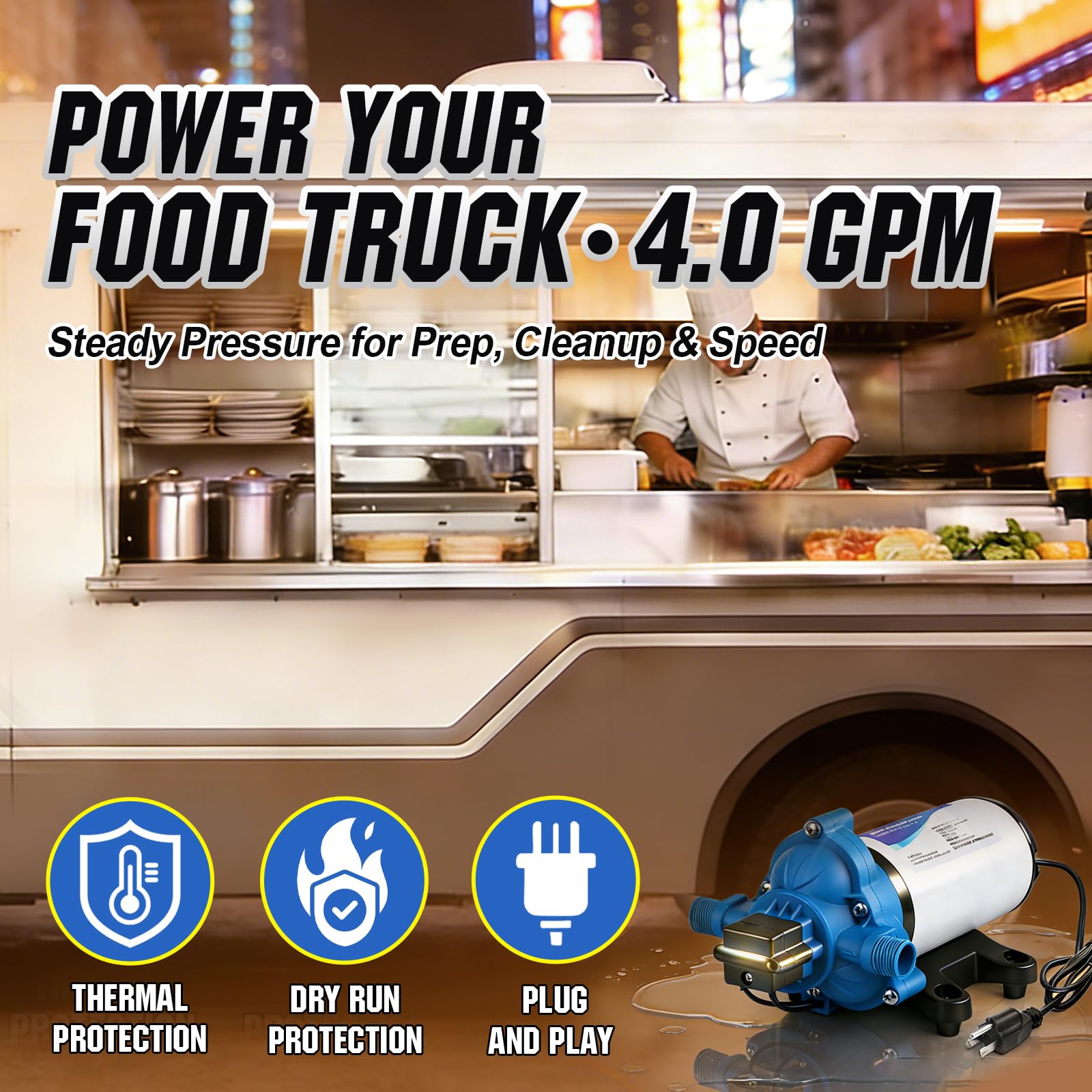 DC HOUSE 50 PSI pressure delivery for reliable faucet performance