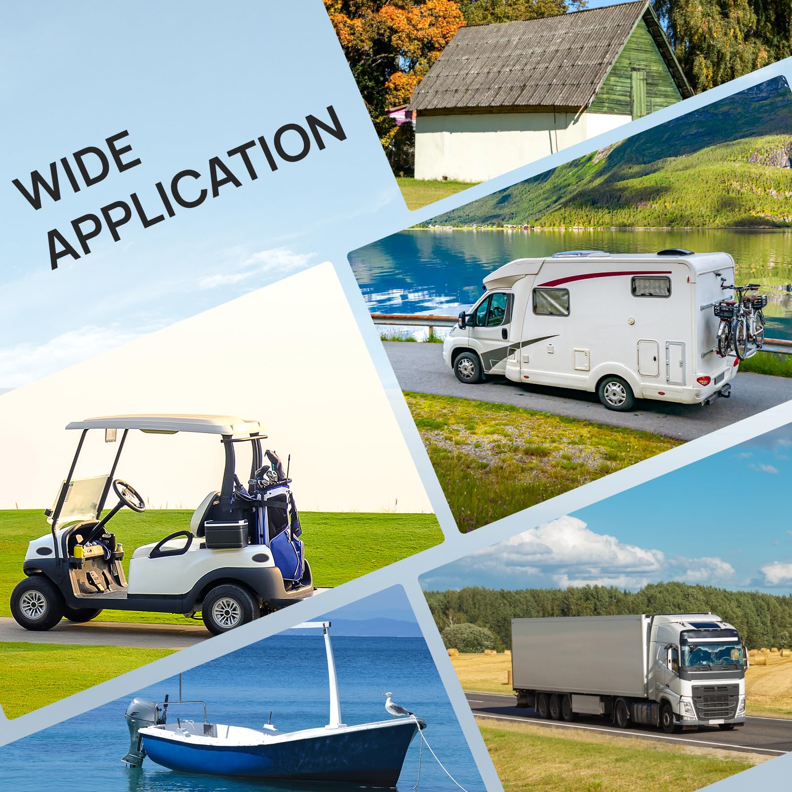 DC HOUSE golf cart, RV, and boat compatible inlet