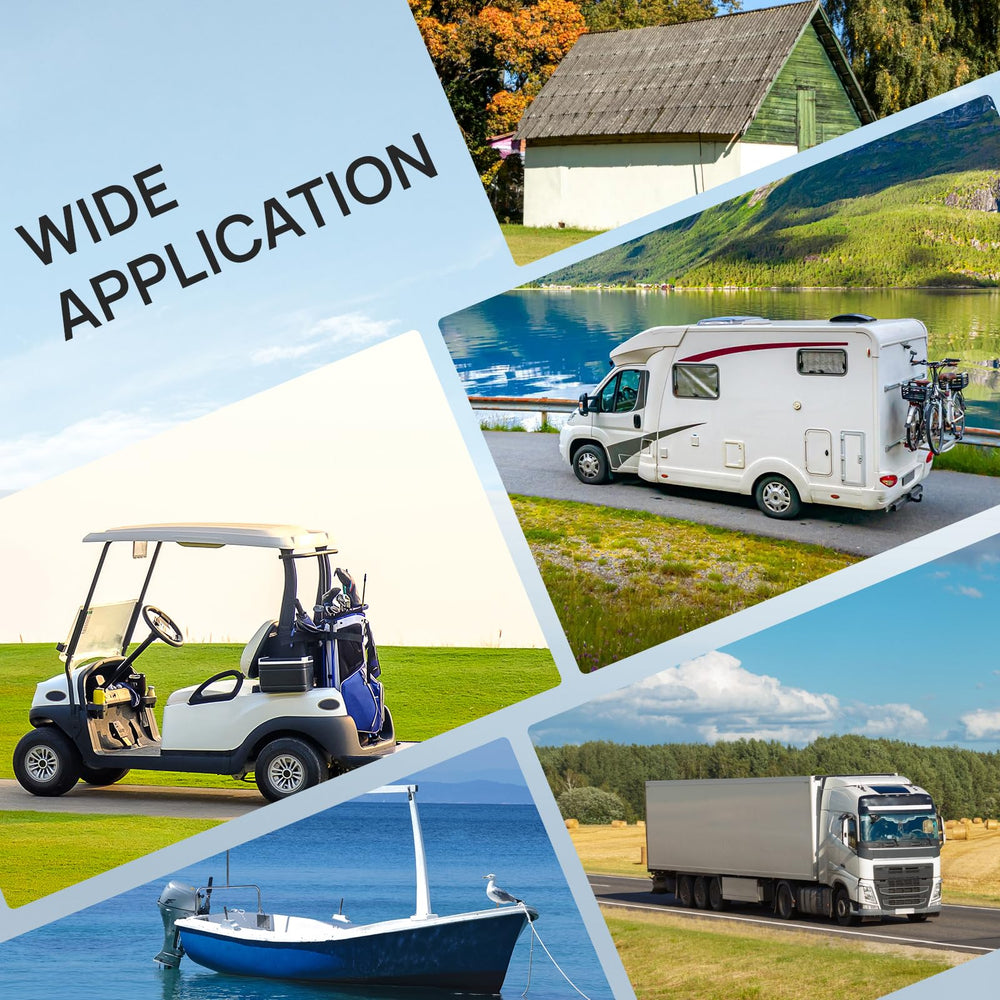 DC HOUSE golf cart, RV, and boat compatible inlet