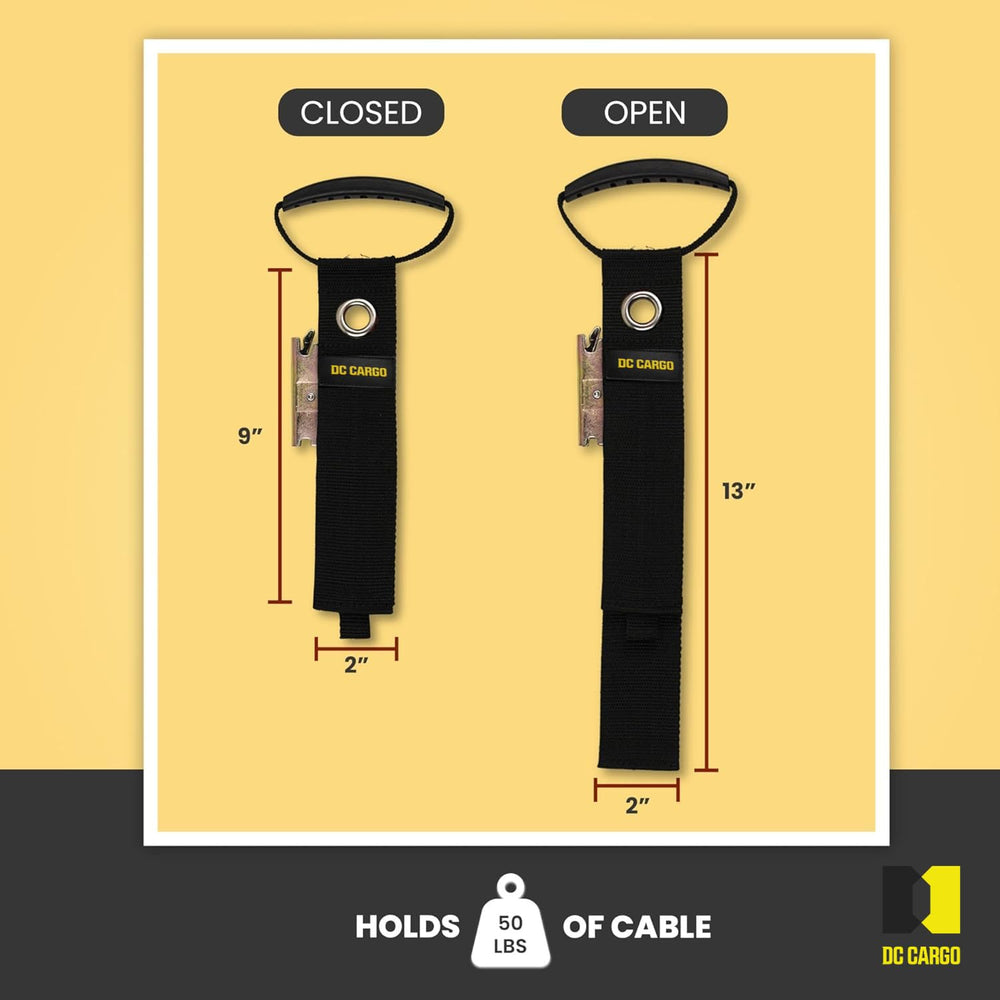 DC Cargo Mall heavy-duty handle supports up to 50 lbs for portable storage.