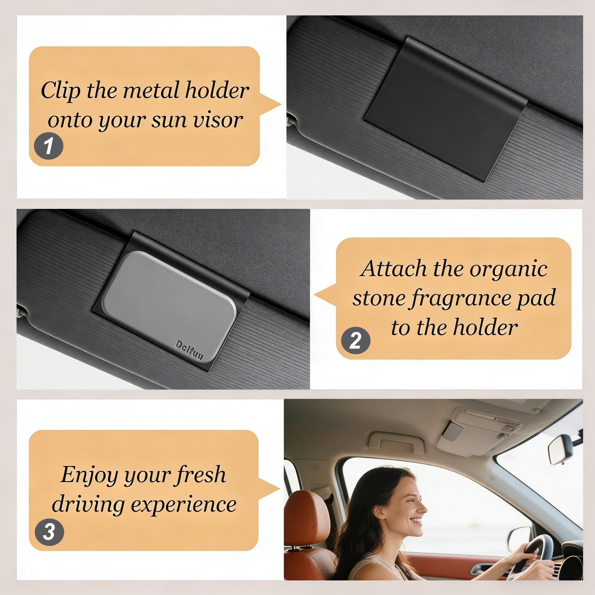 Dcifuu scent diffusion lasts up to 30 days in your car