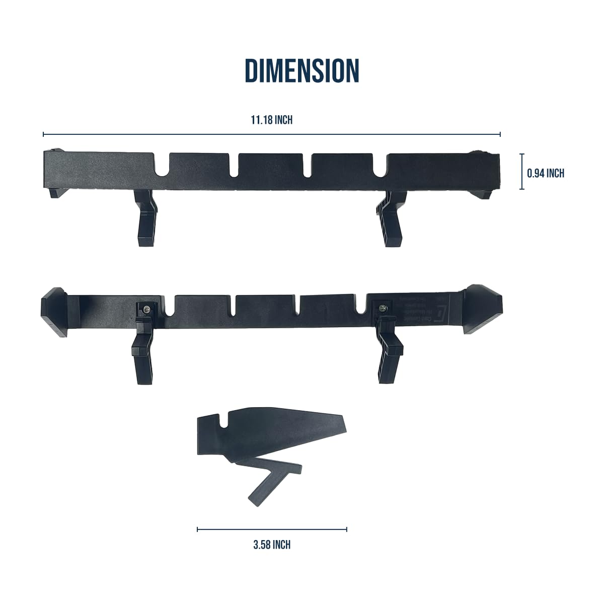 DCOMA no-drill one-piece design installs in seconds for a tidy dash.
