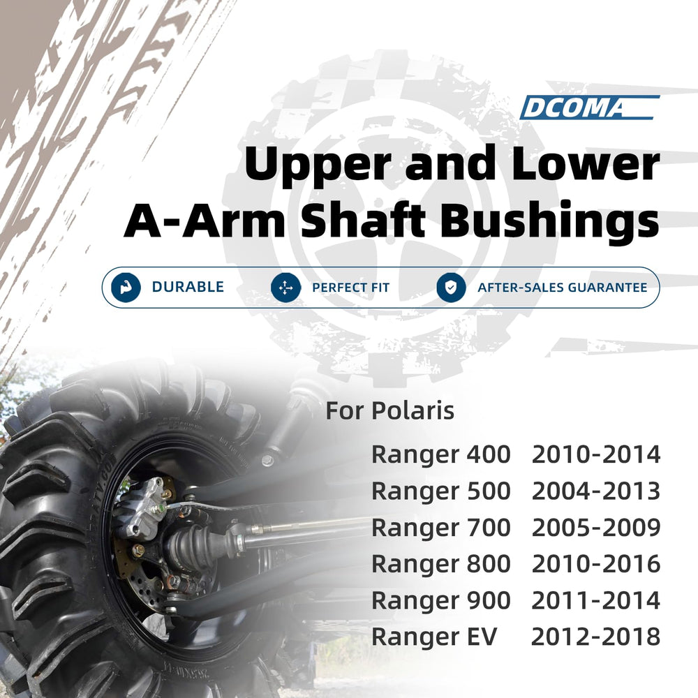 DCOMA Polaris Ranger front lower bushing reduces vibration for a smoother ride
