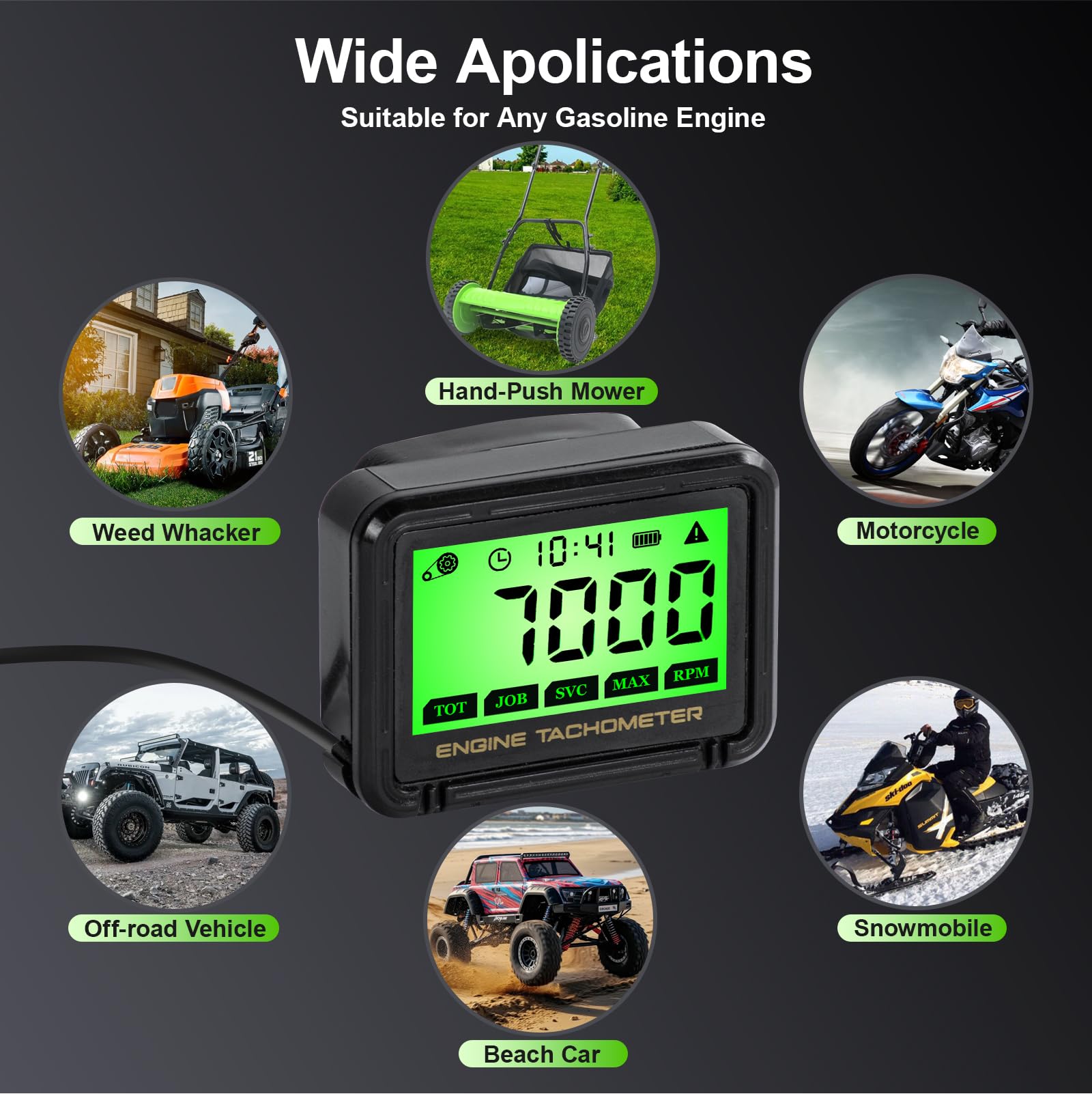 DDayuanwei battery status icon helps monitor power level