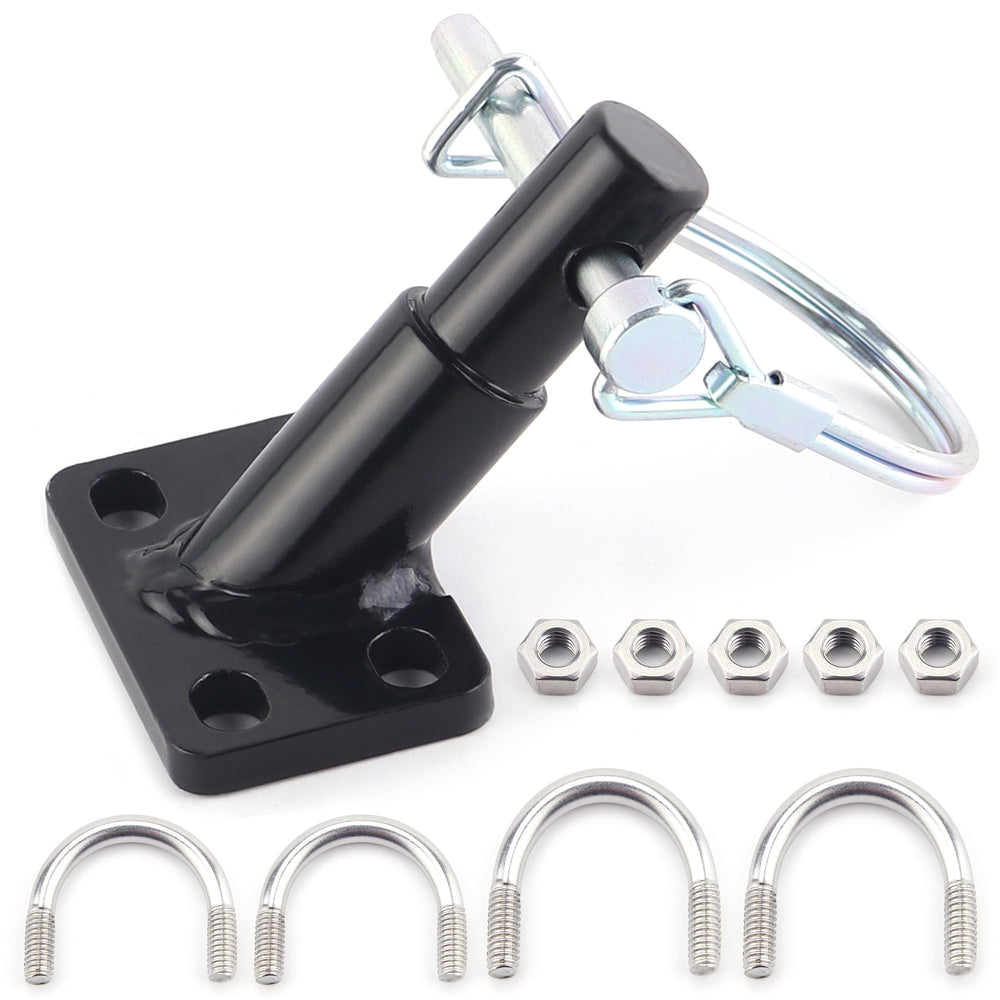 DDJ trailer hitch coupler secured to a Schwinn/Instep trailer for safe towing
