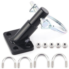 DDJ trailer hitch coupler secured to a Schwinn/Instep trailer for safe towing