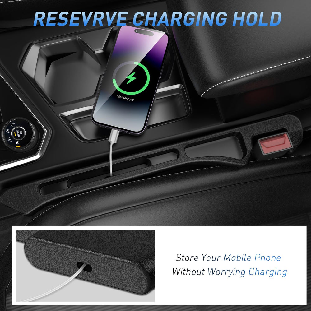 DDTPDE gap filler with reserved charging port for on-the-go devices.