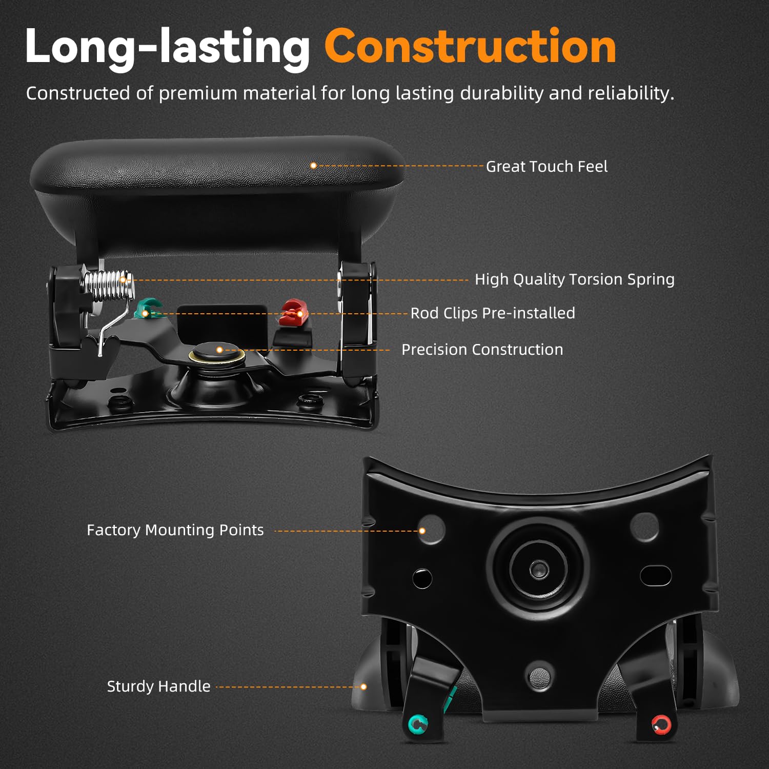 DEAL Auto rod clips included for quick and secure installation.