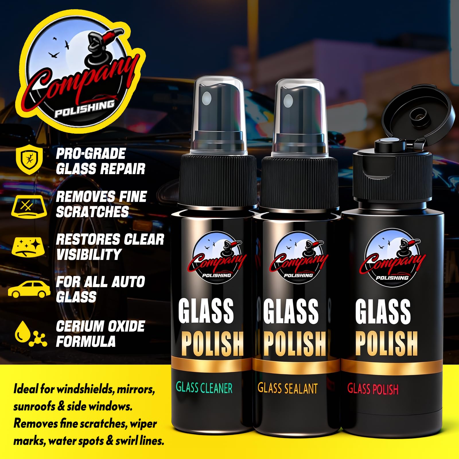 DEAPLLEONC cerium oxide glass polish erases fine scratches for clear glass