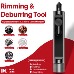 DearChan brake-line flaring tool close-up highlights three cutting edges for clean joints.