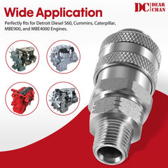 DearChan Compu-Check quick connect compatibility enables fast, secure priming.