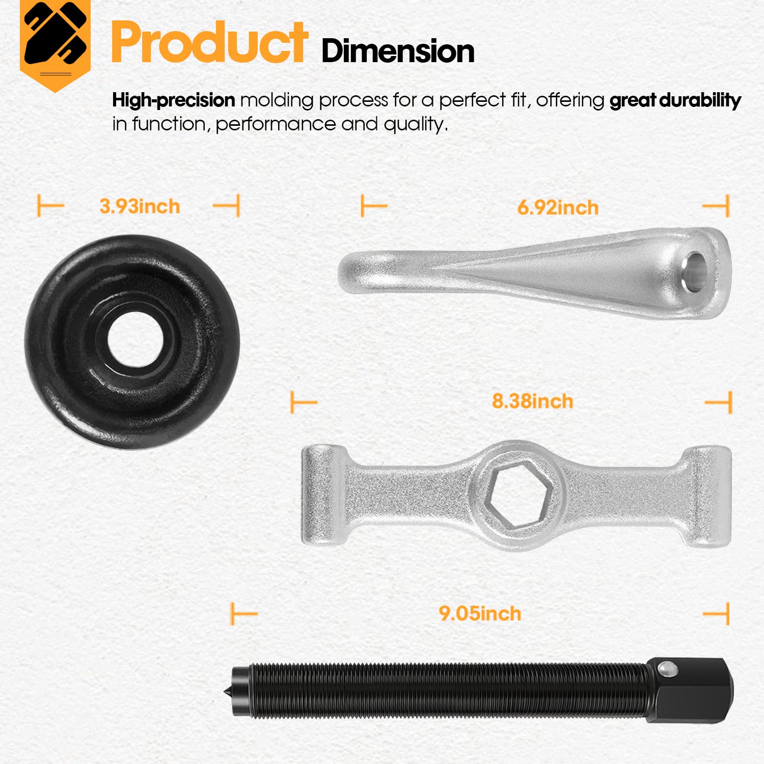 DearChan hub puller includes a striking wrench for easy operation.