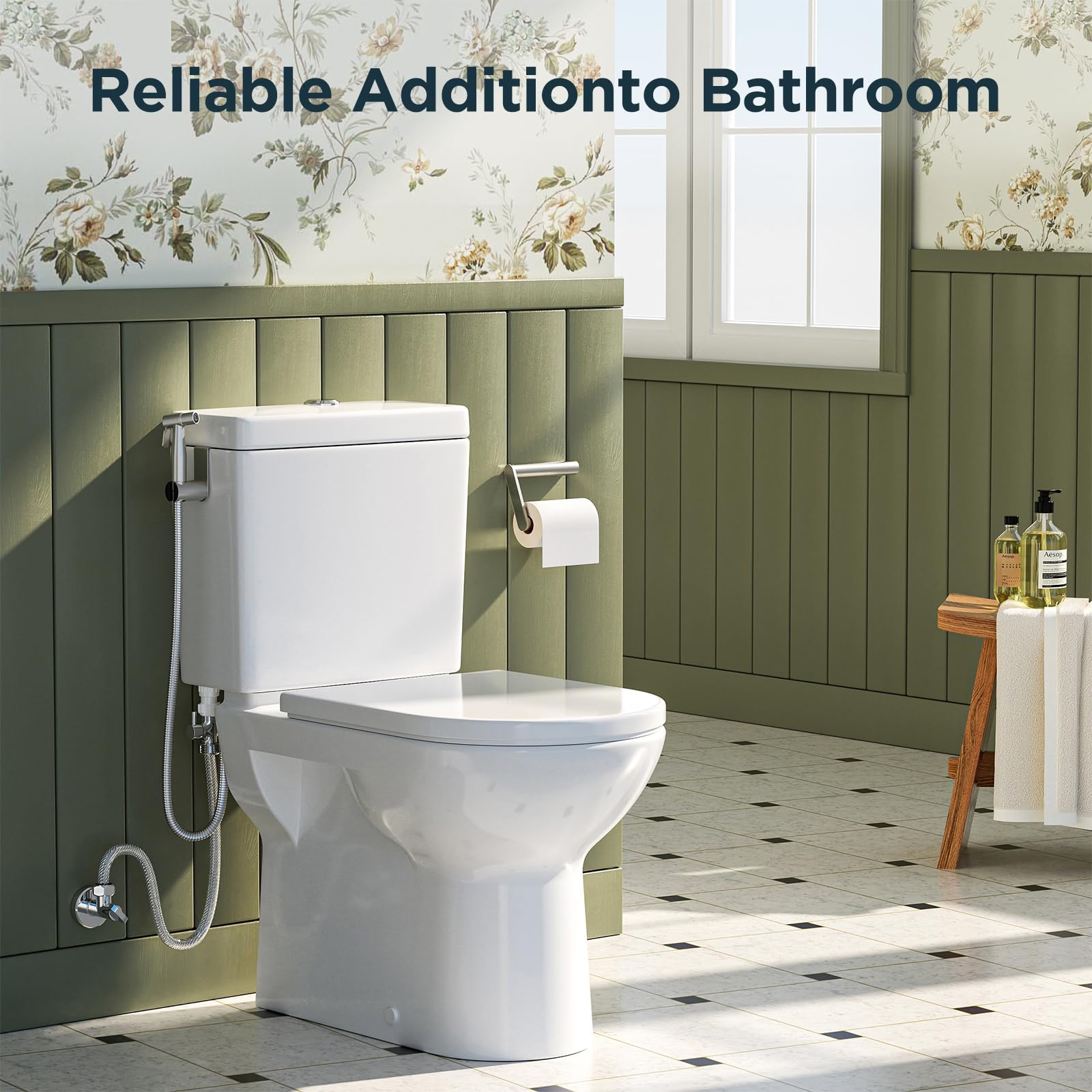 Dearocean bidet sprayer used for cloth diaper cleaning tasks and rinsing.