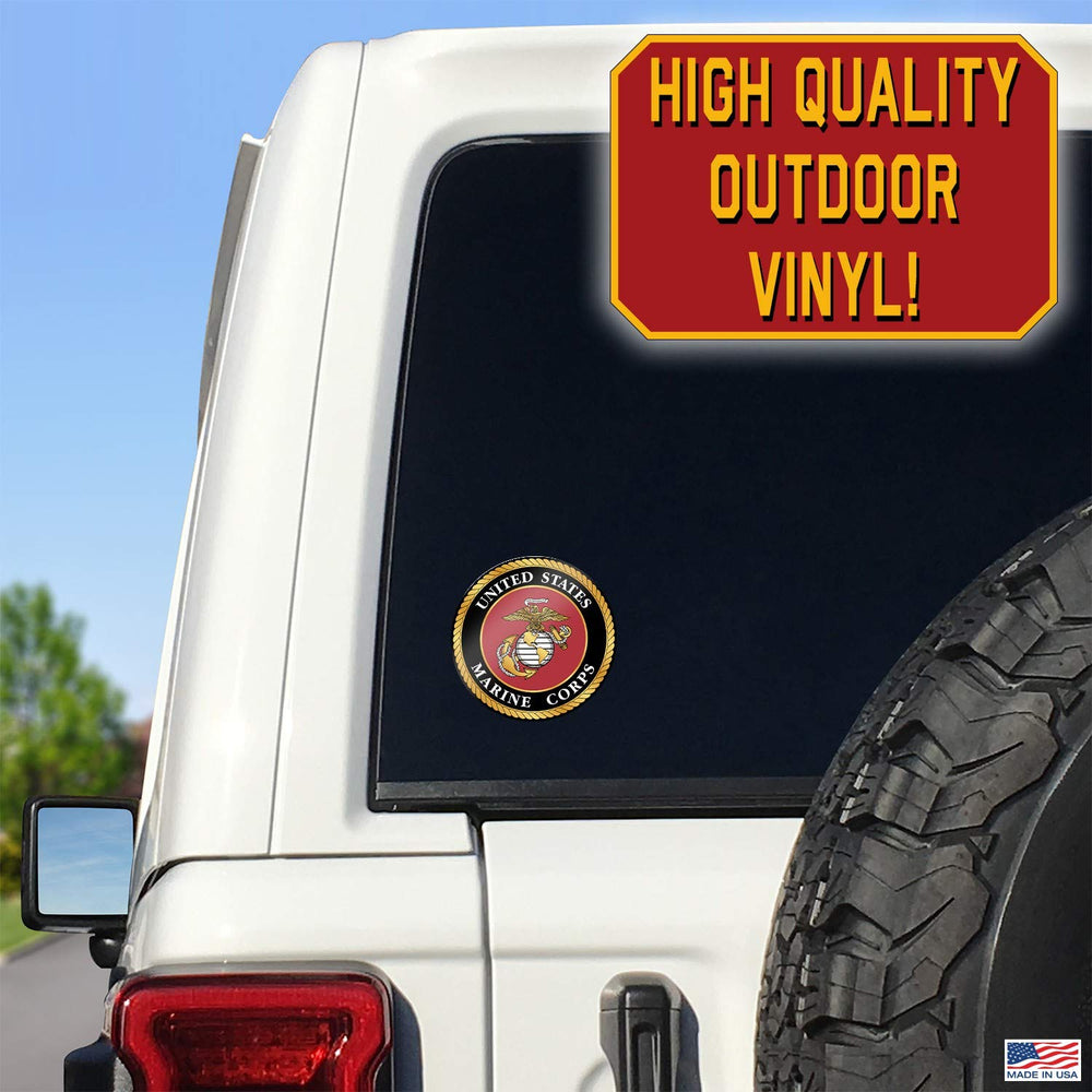 DECALCOMANIA LIFESTYLE DECALS USMC flag decal for windows and gear