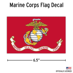 DECALCOMANIA LIFESTYLE DECALS USMC gold chrome logo extra-large for high impact