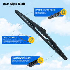 DECARTON rear wiper blade offers all-weather quiet operation and clearer rear glass.
