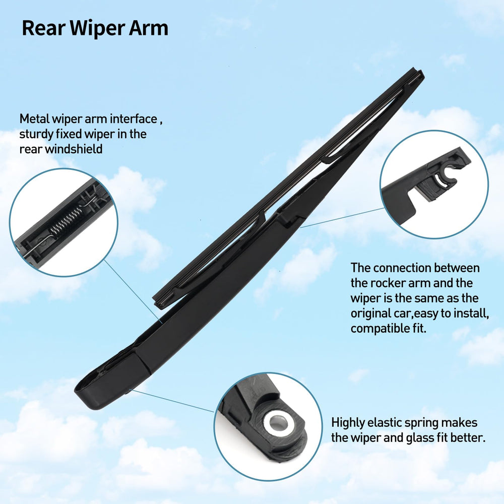 DECARTON rear wiper arm kit includes cover cap for a clean, finished installation.