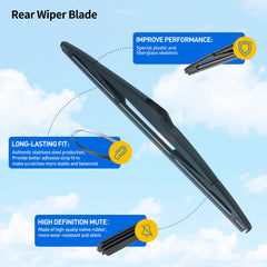 DECARTON rear wiper cover shields the arm from debris and corrosion