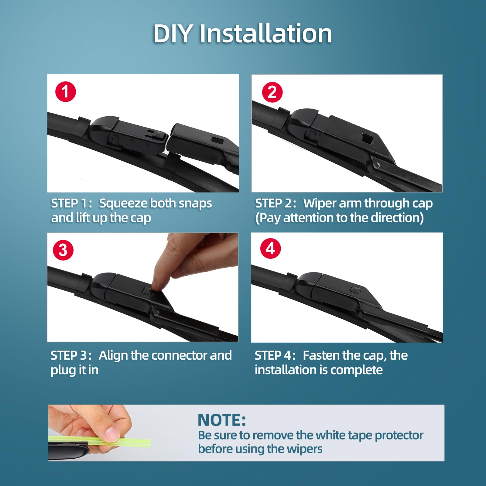 DECARTON Verano quiet wipe reduces streaks during rain.