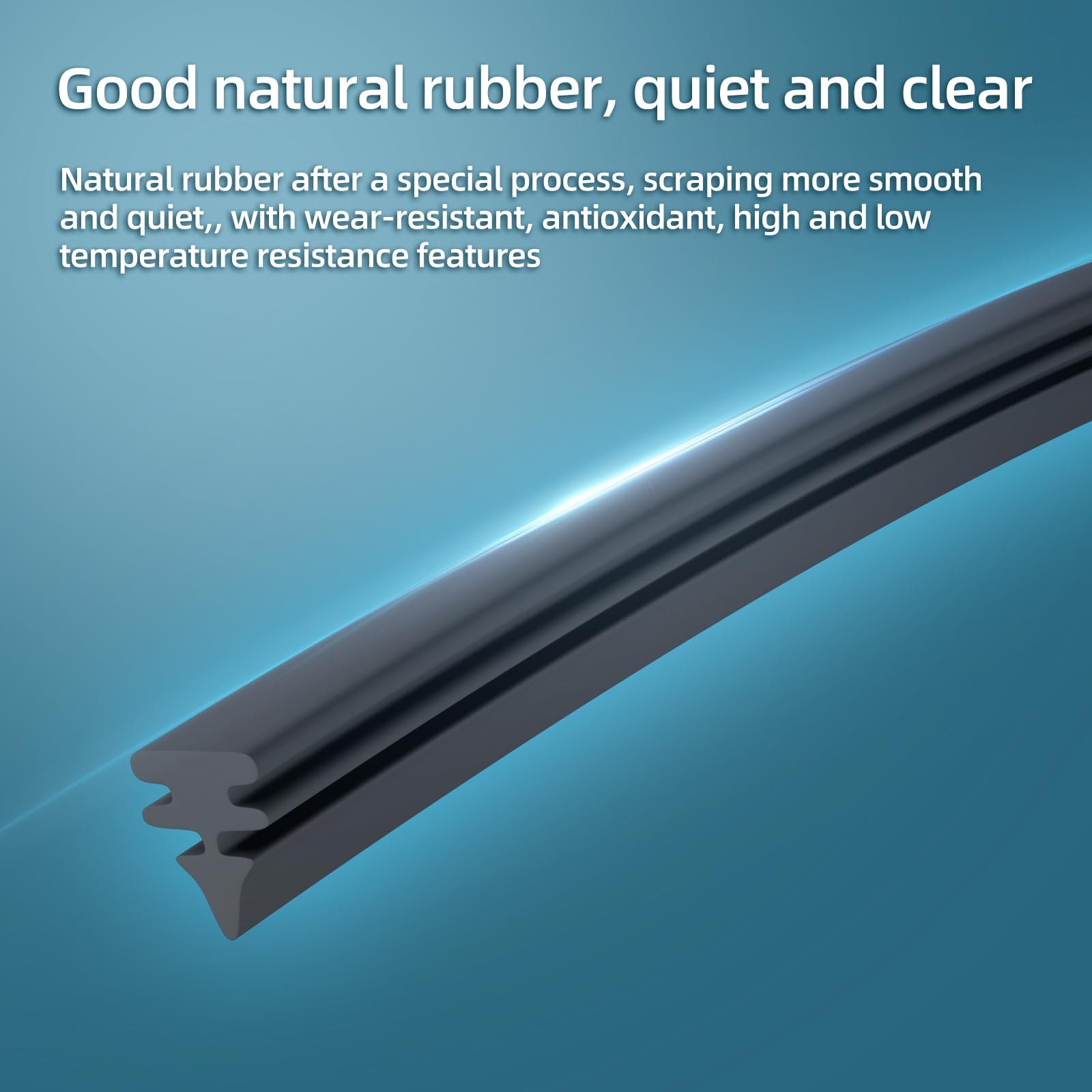 DECARTON natural rubber wiper blade for strong cleaning power in rain