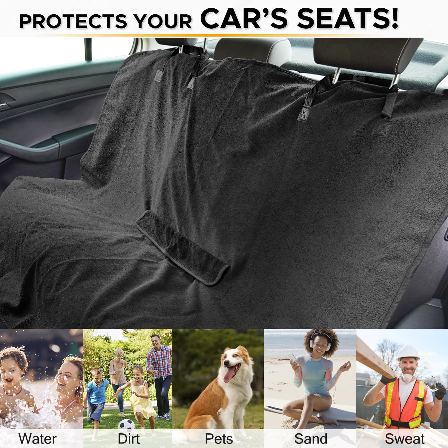 DECKALY anti-slip backed fabric keeps the cover in place during use.