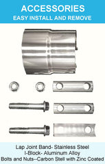 DecoHongDi 304 stainless steel clamp close up shows durability and corrosion resistance.