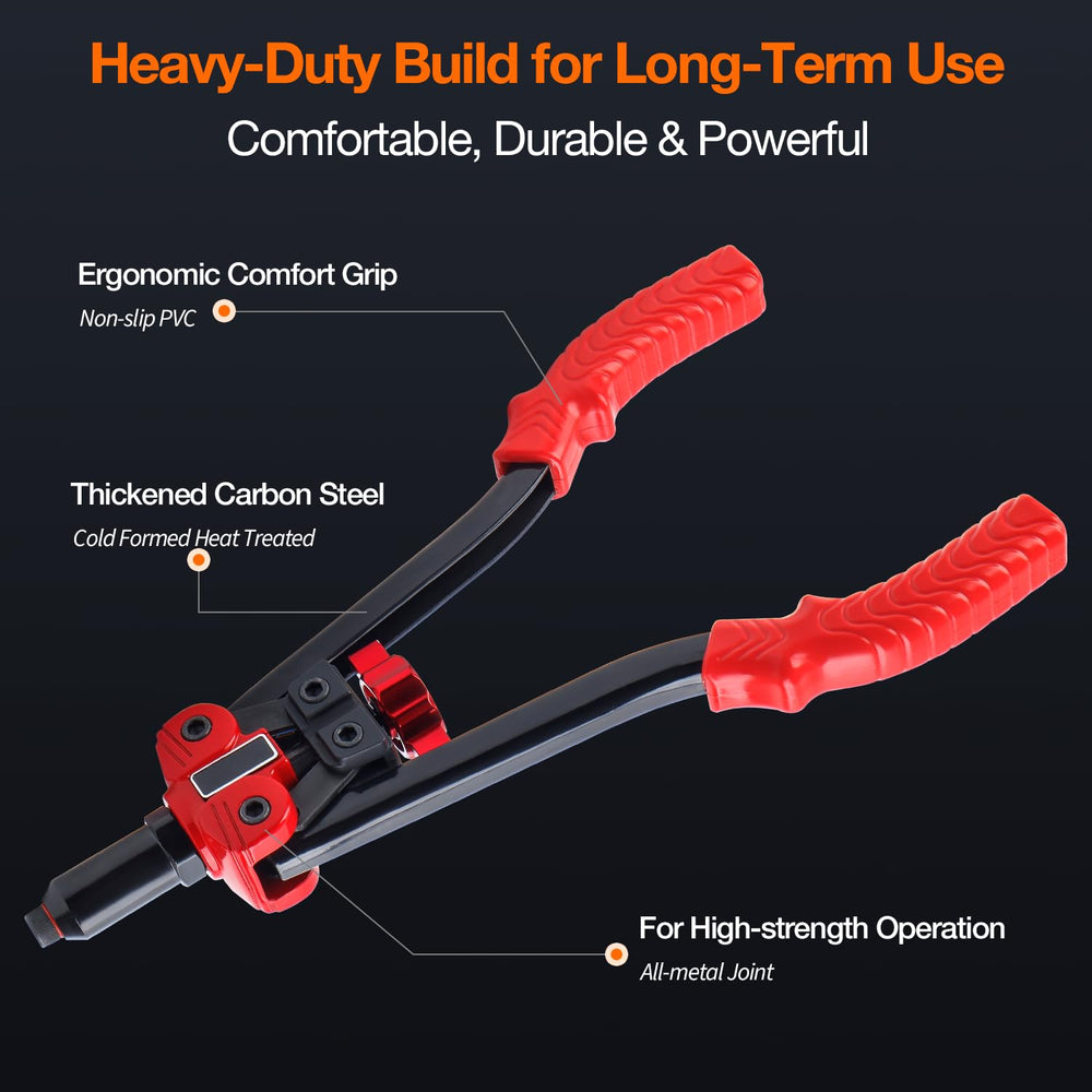 Decwls 3-in-1 rivet nut tool rivet heads keep options ready.